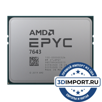 AMD EPYC 7643 48c 96t 2.3GHz 256MB L3 225W 100-000000326