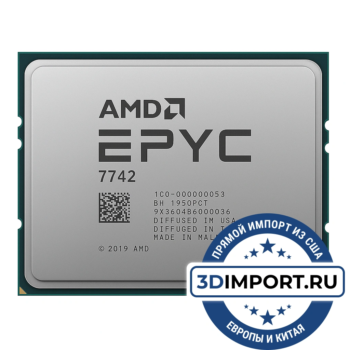 AMD EPYC 7742 64c 128t 2.25GHz 256MB L3 225W 100-000000053