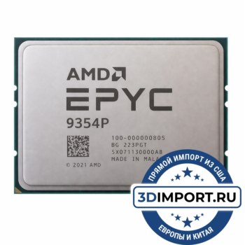 AMD EPYC 9354P 32c 64t 3.25GHz 256MB L3 280W 100-000000805