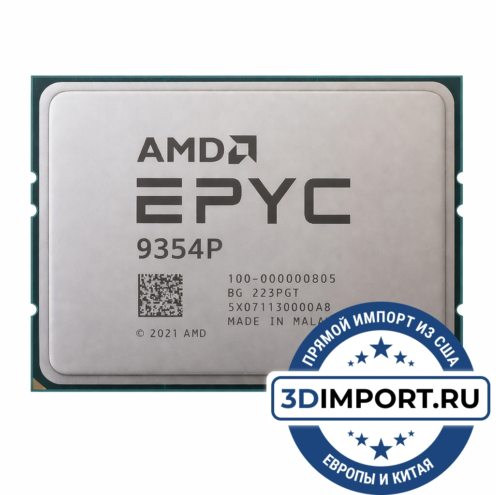 AMD EPYC 9354P 32c 64t 3.25GHz 256MB L3 280W 100-000000805 - Процессоры|AMD EPYC