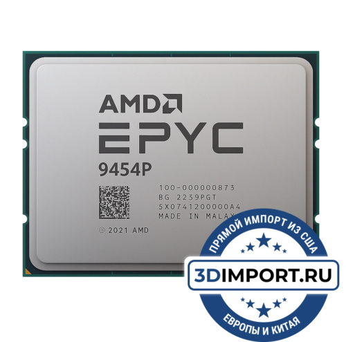 AMD EPYC 9454P 48c 96t 2.75GHz 256MB L3 290W 100-000000873 - Процессоры|AMD EPYC