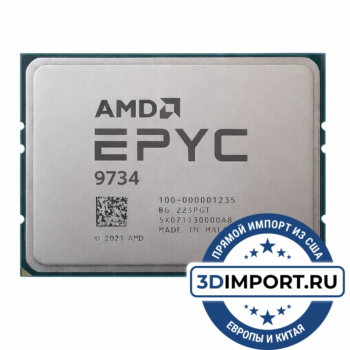 AMD EPYC 9734 112c 224t 2.2GHz 256MB L3 340W 100-000001235
