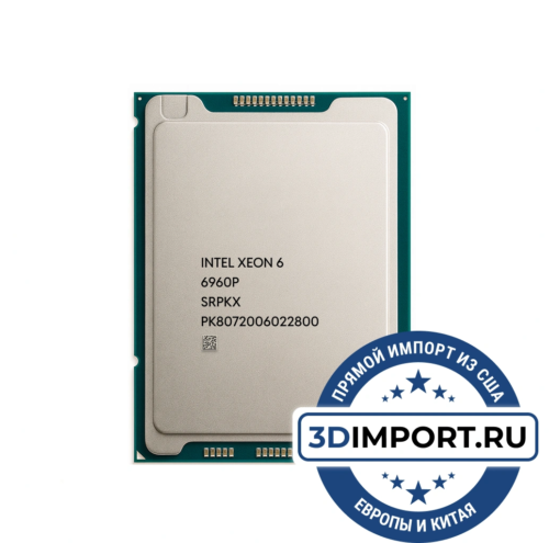 Intel Xeon 6960P 72c 144t 2.7GHz 432MB L3 500W PK8072006022800 - Процессоры|Intel Xeon