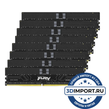 Kingston FURY Renegade Pro 256GB (8x32GB) DDR5 6400Mhz ECC RDIMM CL32 2Rx8 KF564R32RBE2K8-256