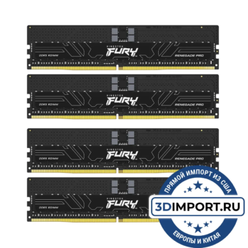 Kingston FURY Renegade Pro 64GB (4x16GB) DDR5 6400Mhz ECC RDIMM CL32 1Rx8 KF564R32RBEK4-64