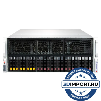 Сервер ИИ Xeon 4x NVIDIA H100 80GB (Supermicro)